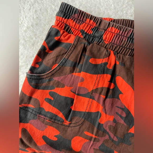 Roma Studio Camouflage Orange/Brown/Burgundy Junior Pants Size 2X. - Picture 4 of 8